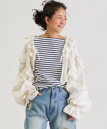 襟付き 2WAYレースボレロ&チャップス