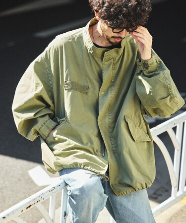 フェード加工 M65 ショートモッズコート