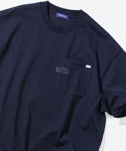 ビッグシルエット ヒドゥンロゴ ショートスリーブ ポケットTシャツ