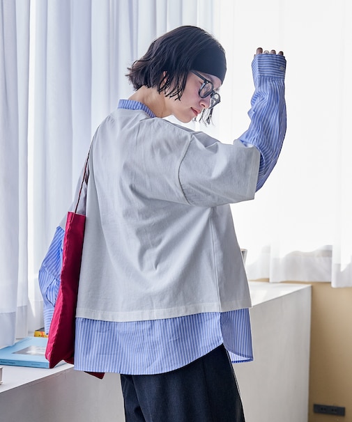 シャツドッキングプルオーバー