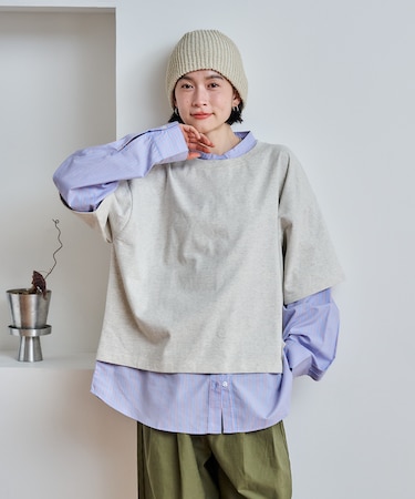 シャツドッキングプルオーバー