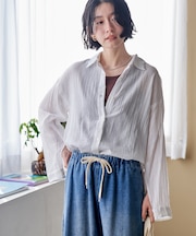 インド シングルガーゼシャツ