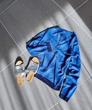 シアー ヘンリーネック ニット