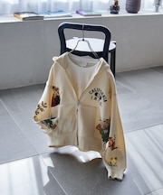 ペインティング ジップパーカー