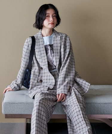 Gramps チェック ジャケット＜セットアップ対応＞