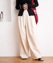 FIT MAGIC マーベルト タック カーブパンツ/タックカーブデニム