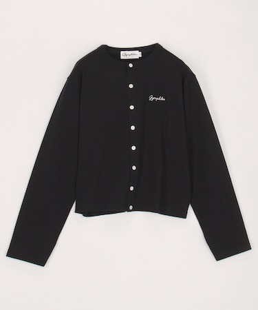 SHORT CREW NECK CARDIGAN