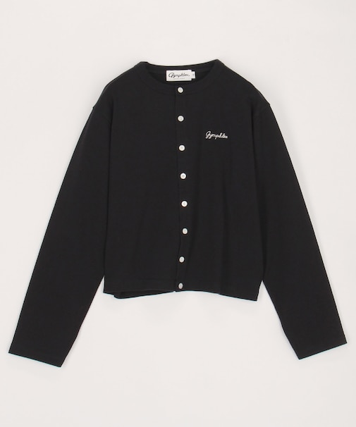 SHORT CREW NECK CARDIGAN