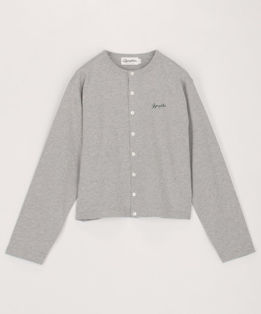 SHORT CREW NECK CARDIGAN