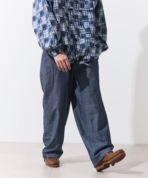 別注 シャンブレー リラックスフィット イージーパンツ