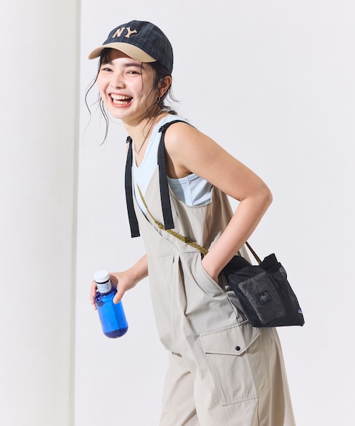 別注 UVカット カシュクール ワイドサロペット