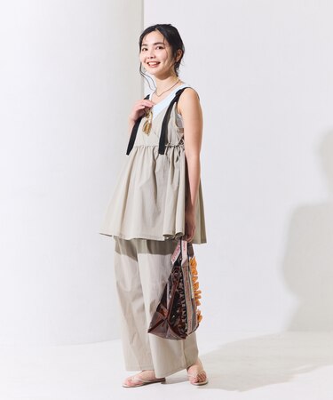 別注  UVカット カシュクールキャミ セットアップ