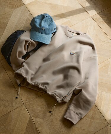 ダンボールスウェット  スピンドルプルオーバー