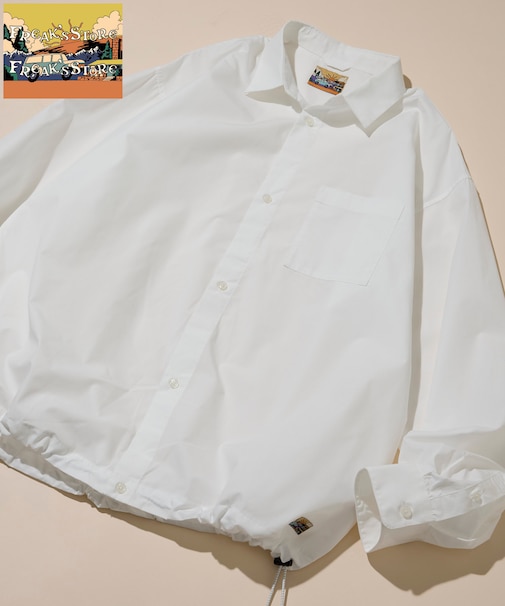 ビッグシルエット タイプライター スピンドル レギュラーカラーシャツ