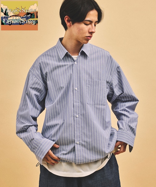 ビッグシルエット タイプライター スピンドル レギュラーカラーシャツ