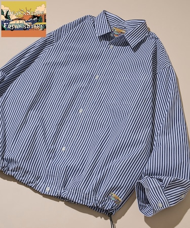 ビッグシルエット タイプライター スピンドル レギュラーカラーシャツ