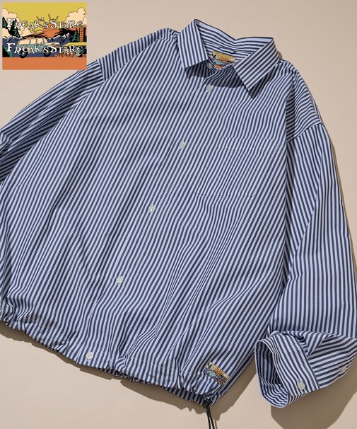 ビッグシルエット タイプライター スピンドル レギュラーカラーシャツ