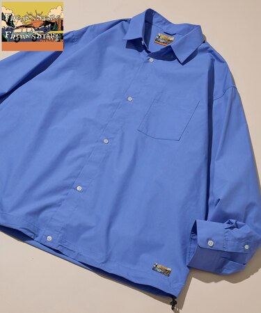 ビッグシルエット タイプライター スピンドル レギュラーカラーシャツ