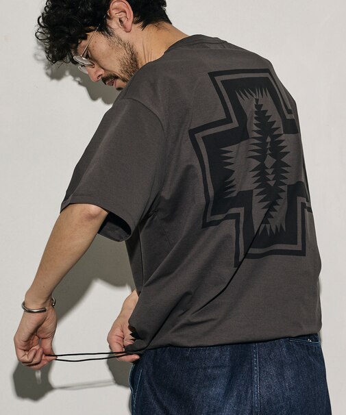 別注 バックプリント スピンドルTシャツ ソロテックス×カルキュロ素材/吸汗速乾/軽量