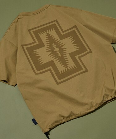 別注 バックプリント スピンドルTシャツ ソロテックス×カルキュロ素材/吸汗速乾/軽量