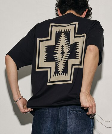 別注 バックプリント クルーネックTシャツ