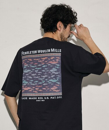 別注 ヴィンテージブランケット デザイン バックプリントTシャツ