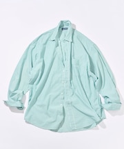 ビッグシルエット ブロード ストライプ BDシャツ