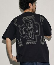 別注 バック刺繍デザイン クルーネックTシャツ