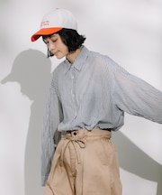 インドボイル 長袖 シアーシャツ