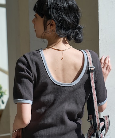 ワッフル バッグオープン Tシャツ