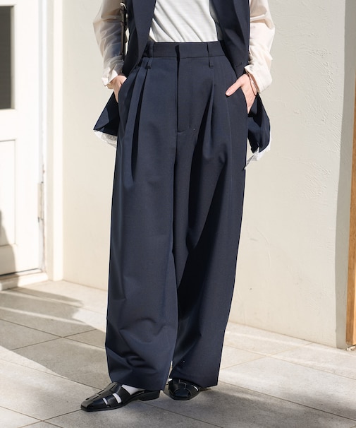ダブルループ タック バルーンパンツ＜セットアップ対応＞