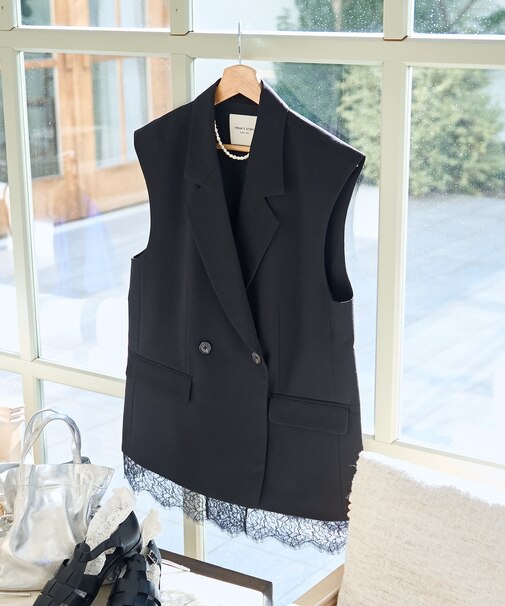 レース付き ベスト＜セットアップ対応＞/オケージョン/ セレモニー