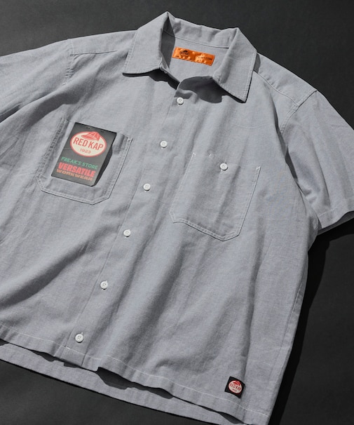 新色追加 別注 オックスフォード クロップド丈 ショートスリーブシャツ