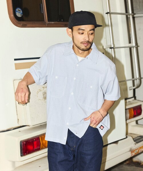 新色追加 別注 オックスフォード クロップド丈 ショートスリーブシャツ 新色追加 別注 オックスフォード クロップド丈 ショートスリーブシャツ