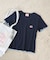 別注 配色メロー リブ半袖Tシャツ