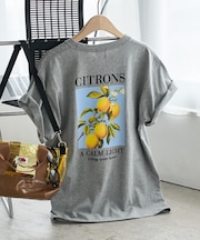 【3月5日12:00～販売開始】別注 シトロンプリント ビッグTシルエットTシャツ