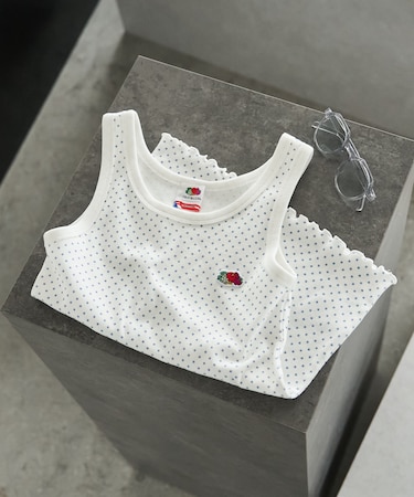 【3月5日12:00～販売開始】別注 ドット フライスタンクトップ