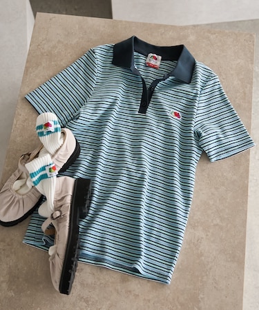 【3月5日12:00～販売開始】別注 マルチボーダーポロTシャツ