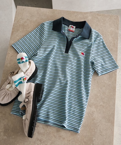 【3月5日12:00～販売開始】別注 マルチボーダーポロTシャツ