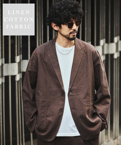 LINEN COTTON JACKET【セットアップ対応】