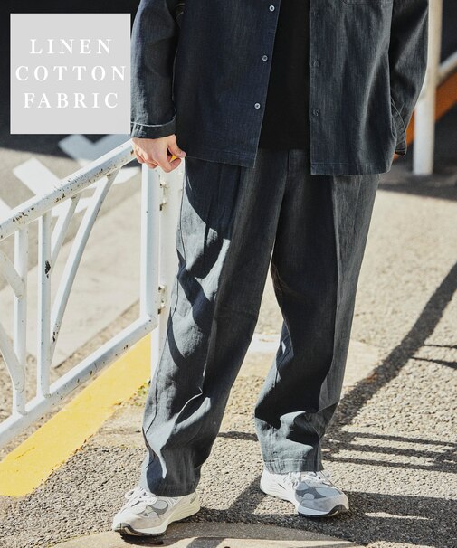 LINEN COTTON EASY SLACKS【セットアップ対応】