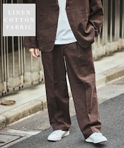 LINEN COTTON EASY SLACKS【セットアップ対応】