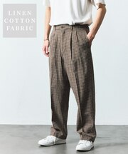 LINEN COTTON EASY SLACKS【セットアップ対応】