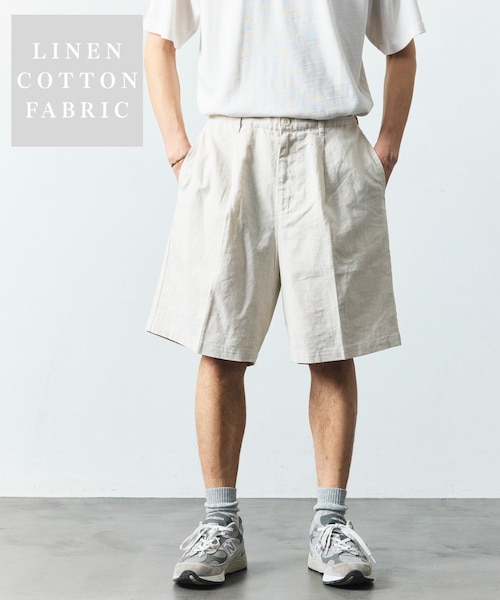 LINEN COTTON EASY SHORT PANTS｜フリークスストアの通販｜&mall