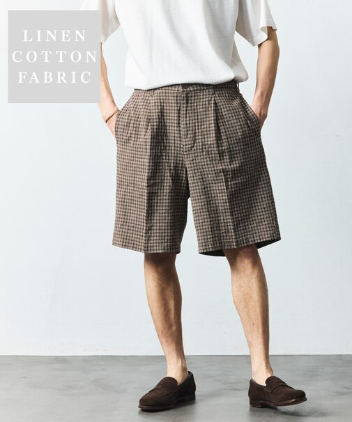 LINEN COTTON EASY SHORT PANTS