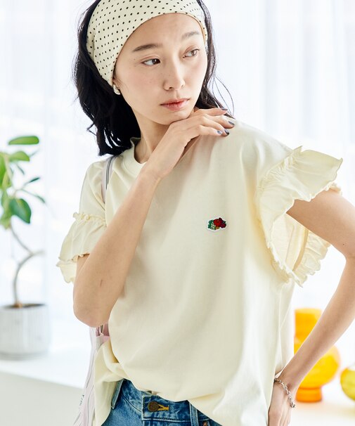 別注 ピグメントフリルTシャツ