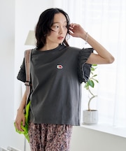 別注 ピグメントフリルTシャツ
