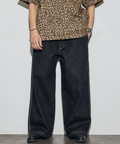 別注 SMU PT-20 DENIM WIDE WORK PANTS