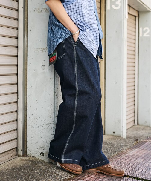 別注 SMU PT-20 DENIM WIDE WORK PANTS
