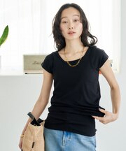 【セットアイテム】コットンモダール マルチウェイ キャップスリーブ タンクセット